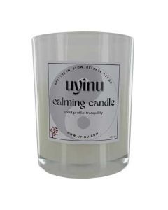 This Uyinu Candle has been made as part of their tranquillity range.