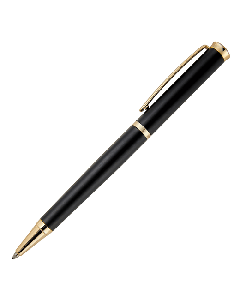 Hugo Boss Triga Matte Black & Gold Ballpoint Pen comes in a branded Hugo Boss box. 