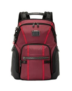This Alpha Bravo Desert Red Navigation Backpack is designed by TUMI. 