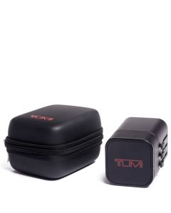 TUMI Black 2 Port USB Power Adapter with the premium case. 