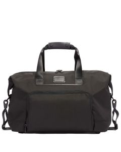 Black Alpha 3 Double Expansion Satchel; designed by TUMI. 