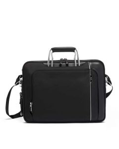 This slim briefcase has been designed by TUMI.