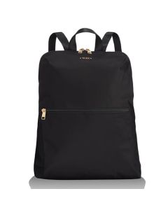 TUMI Voyageur black nylon just in case pack away backpack.
