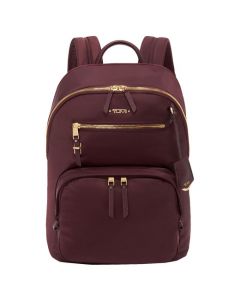 This Voyageur Beetroot Hilden Backpack was designed by TUMI. 