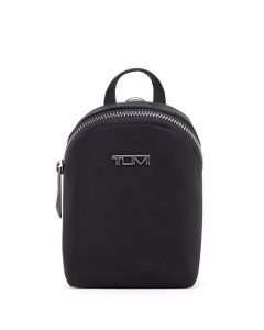 This Voyageur Black/Gunmetal Charm Pouch is designed by TUMI. 