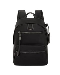 This Voyageur Black/Gunmetal Denver Backpack is designed by TUMI. 