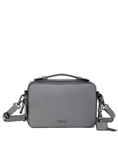 This Voyageur Pearl Grey Mari Cross Body Bag is designed by TUMI. 