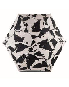 This Chalk White Floral Print Compact Umbrella by Radley features a lovely floral design which is kept subtle in a monochrome colour combination.