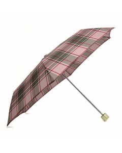 Radley's Racing Green Autumn Check Compact Umbrella folds up into a small size that can easily be taken to work or when out running errands.