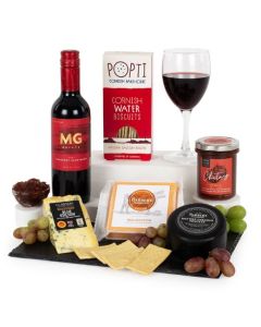 Wine and Cheese Slate Hamper by Virginia Hayward
