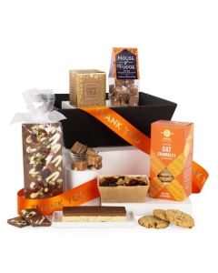 Thank You Gift Hamper with a range of biscuits, chocolates and tea by Wheelers Luxury Hampers.