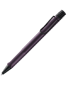 LAMY's Safari Special Edition Violet Blackberry Ballpoint Pen has a glossy barrel with black trims.