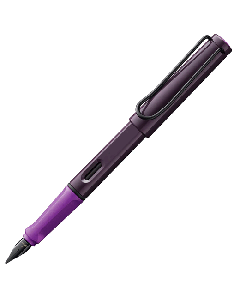 LAMY's Safari Violet Blackberry Special Edition Fountain Pen with a deep purple barrel and cap with a polished finish.