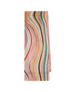 This Paul smith Dusky Pink Swirl Silk Twill Scarf has a luxurious feel and is made in Italy with hand-rolled edges.