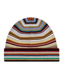 This Paul Smith Men's Merino Wool 'Signature Stripe' Beanie Hat is dry clean only so you would need to be super careful as the wool can be delicate.