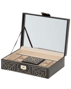 Black Marrakesh Flat Jewellery Box