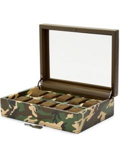 This Elements Earth 10 Piece Watch Box is designed by WOLF 1834.