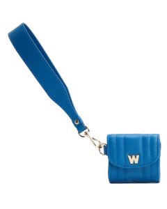 This Marine Blue AirPod Case with Wristlet is designed by WOLF 1834.
