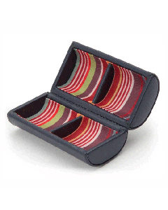 This Howard 2 Piece Navy Cufflinks Box by Wolf 1834 is practical and stylish.