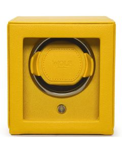 This is the Yellow Cub Watch Winder with Cover designed by Wolf 1834.