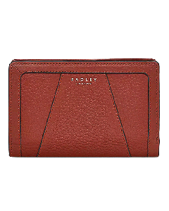 Radley Medium Bifold Rust Leather Purse Wood Street 2.0