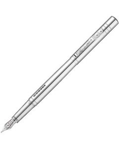 This is the Yard-O-Led Viceroy Standard Polished Silver Plain Fountain Pen.