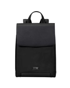 Samsonite's Zalia 3.0 Black Backpack with Flap 14.1" has a front flap closure so the zip pockets are extra secure.