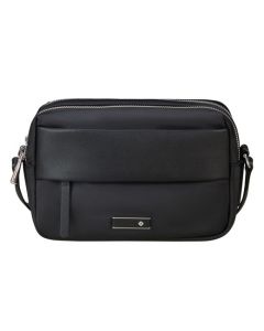 Samsonite's Zalia 3.0 Black Shoulder Bag has two main zip compartments with a front and rear zip pocket.