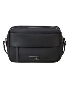 Samsonite's Zalia 3.0 Black Shoulder Bag has two main zip compartments with a front and rear zip pocket.