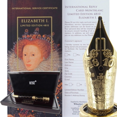 Queen Elizabeth I. Limited Edition Fountain Pen - Sold Out!