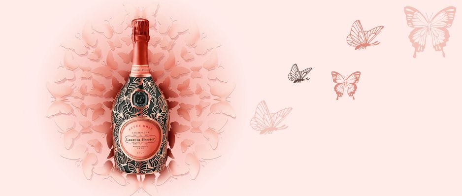 Laurent-Perrier Cuvée Rosé Butterfly Robe