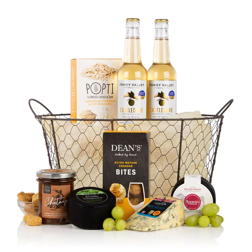 Wheelers Luxury Hampers Cheese & Cider Gift