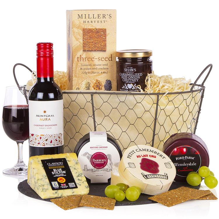 Cheese & Wine Basket