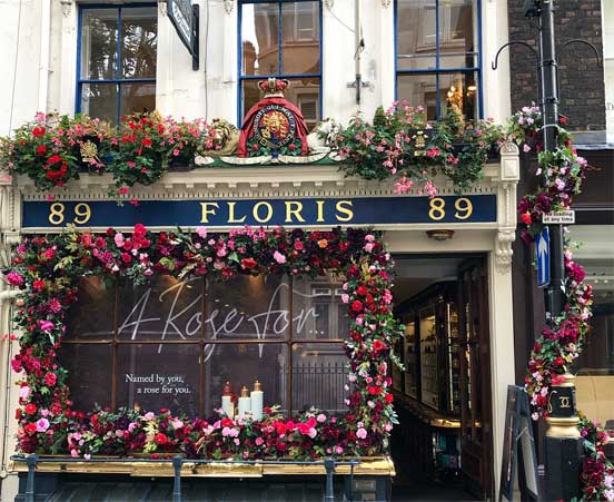 This is the Floris London store in 2019