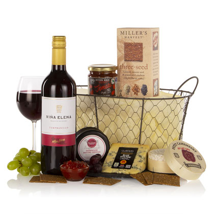 Cheese & Wine Basket