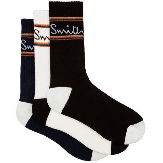 Paul Smith 3-Pack of Men's Novelty Large Logo Socks