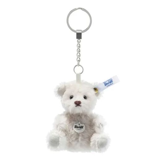 Mini Lilac Mohair Teddy Bear Keyring