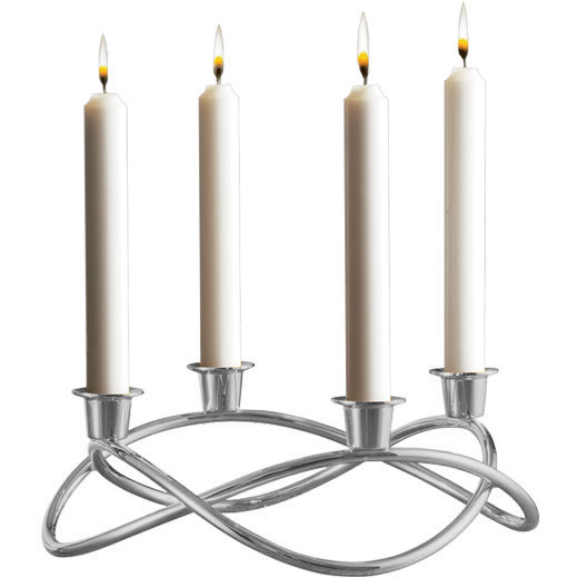 Season Silver Candleholder