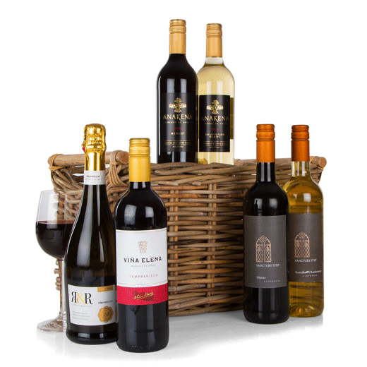 Six Wines in Wicker