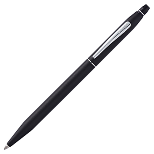 Black Satin Click Ballpoint Pen