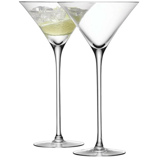 Bar Cocktail Glasses, Set of Two