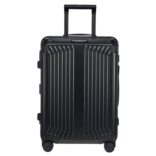 Lite-Box Alu Spinner Black Carry On Case, 55 cm