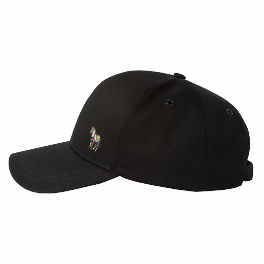Zebra Logo Black Cotton Cap