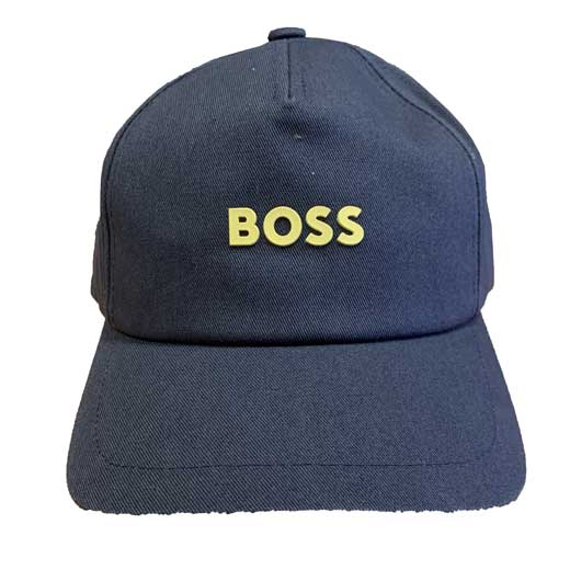 Dark Blue Adjustable Cap with Contrast Logo