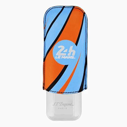 24H Du Mans Blue & Orange Double Cigar Case