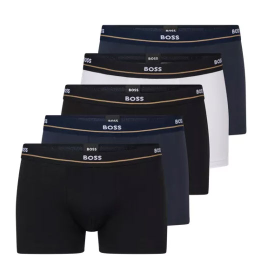 5-Pack of Stretch Cotton Assorted Trunks