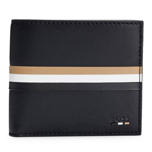 Ray Signature Stripe Faux Leather 8CC Wallet
