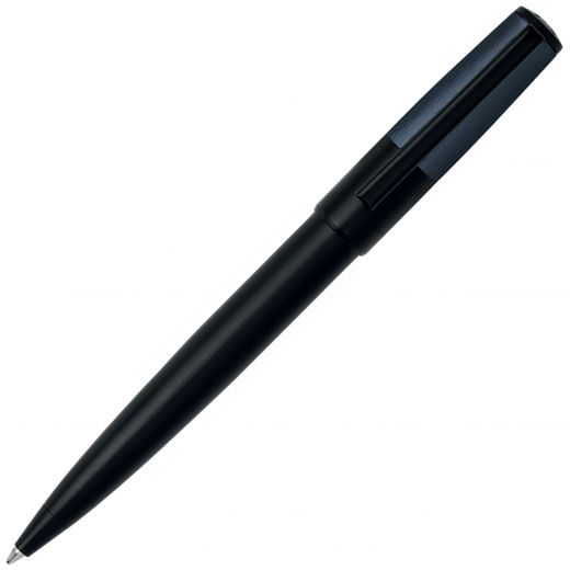 Black & Navy Gear Minimal Ballpoint Pen