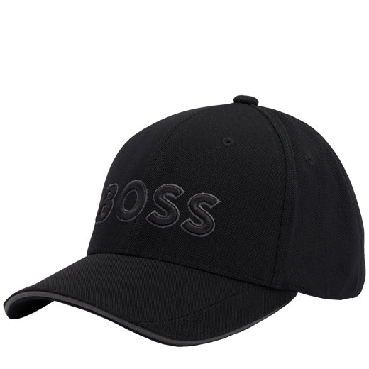 Black Piqué Mesh Cap with 3D Logo