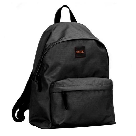 Black Colby Backpack With Orange Logo